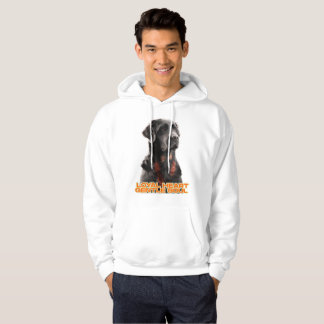 Elegant Black Dog Portrait-Realistic Pet Art Hoodie