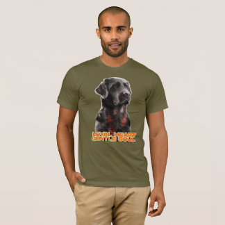 Elegant Black Dog Portrait-Realistic Pet Art T-Shirt