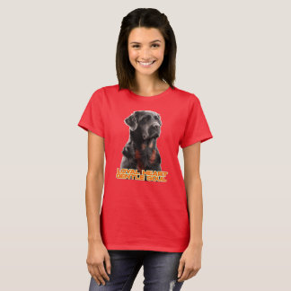 Elegant Black Dog Portrait-Realistic Pet Art T-Shirt
