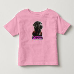 Elegant Black Dog Portrait- Realistic Pet Art Toddler T-Shirt