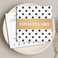 Elegant Black Dotted Faux Gold Stripe Beauty