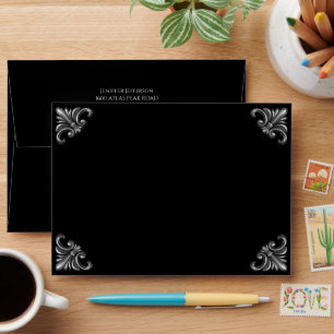 Elegant Black Envelope