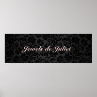 Elegant Black Floral Damasks 2