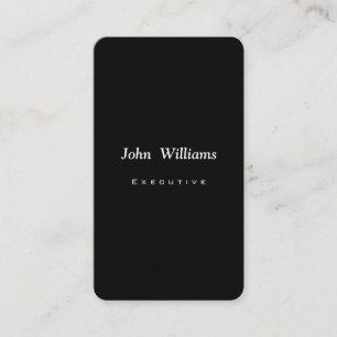 Elegant black French freelance professional Business Card