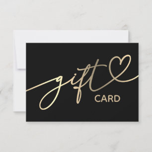 elegant black gift certificate