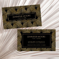 Elegant Black Gold Art Deco Pattern Custom