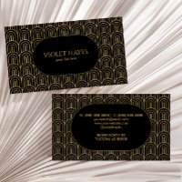 Elegant Black Gold Art Deco Pattern Custom