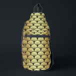Elegant Black Gold Art Deco Vintage Fan Pattern Sling Bag<br><div class="desc">Elegant Black Gold Art Deco Vintage Fan Pattern Crossbody Bags Sling Bags Handbags features an elegant art deco pattern in black and gold. Created by Evco Studio www.zazzle.com/store/evcostudio</div>