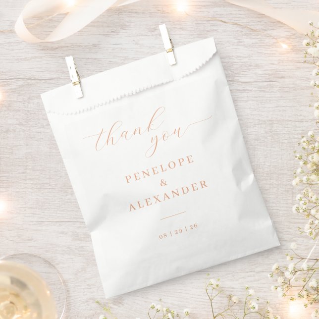 Elegant Black Gold Calligraphy Favour Bags (Clipped)