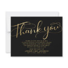 Elegant Black & Gold Calligraphy Funeral