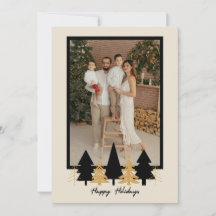 Elegant Black & Gold Christmas Tree