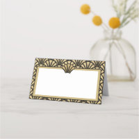 Elegant Black Gold Coloured Art Deco Wedding Event