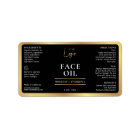 Elegant Black Gold Cosmetic Skincare Bottle Label