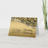 Elegant Black & Gold Damasks With Silver Accents