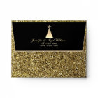 Elegant Black Gold Envelope