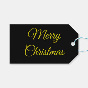 Elegant Black & Gold Gift Tags