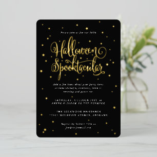 Elegant Black/Gold Halloween Spooktacular + Stars