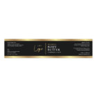 Elegant Black Gold Logo Cosmetic Jar Wrapper Label