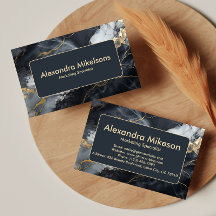 Elegant Black Gold Marble