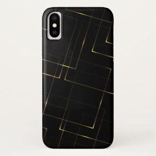 Elegant Black & Gold Marble iPhone X Case