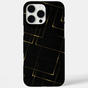 Elegant Black & Gold Marble iPhone 16 Pro Max Case