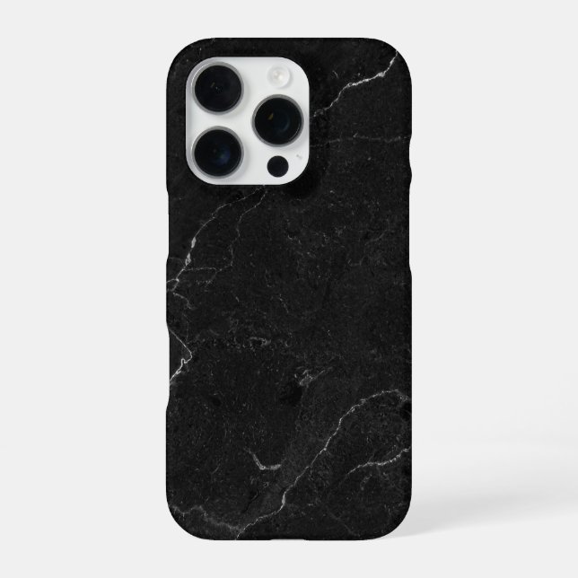 Elegant Black & Gold Marble iPhone Case (Back)