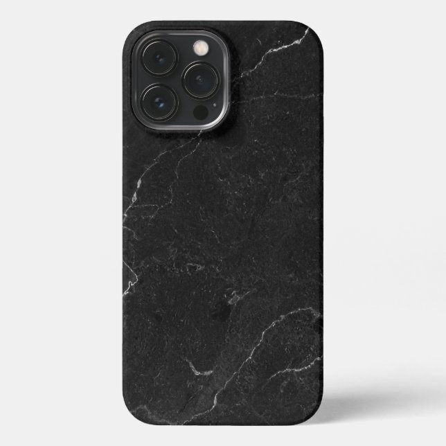 Elegant Black & Gold Marble iPhone Case (Back)