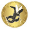 Elegant Black Gold Masquerade Party Stickers