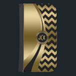 Elegant Black & Gold Modern Zigzag Chevron Pattern Samsung S4 Wallet Case<br><div class="desc">Black and gold and black modern geometric zigzag chevron pattern and dynamic modern lines design. Custom and optional monogram. Several variation on this design, with different position of the elements and different colour combinations. Not actual glitter or metallic finish, but digital image effect. If you need any help customising, changing...</div>