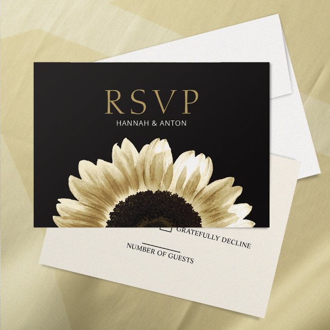 Elegant Black Gold Sunflower (Creator Uploaded)