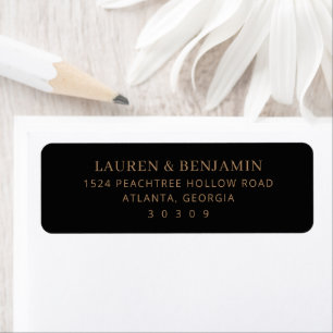 Elegant Black Gold Typographic