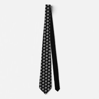 Elegant Black I Metallic Christmas Snowflake Tie