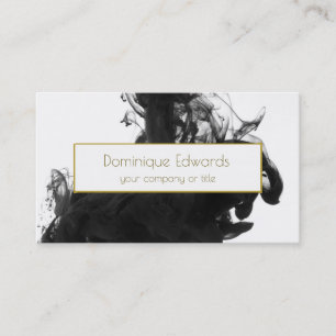 Elegant  Black Ink Custom Gold Professional Business Card