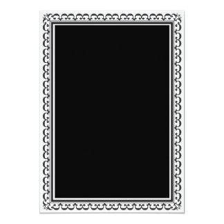 black invitation template