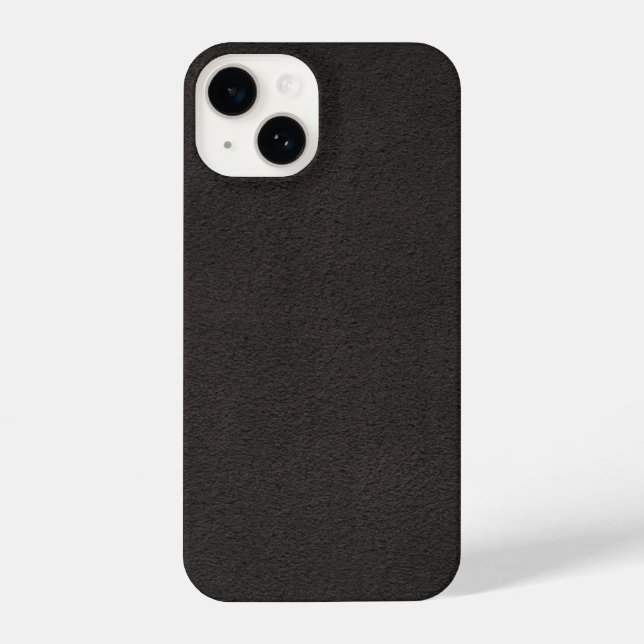  Elegant Black leather iPhone Case (Back)