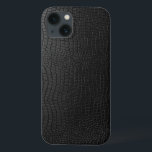 Elegant Black Leather Snakeskin Pattern iPhone 13 Case<br><div class="desc">Elegant black leather snakeskin pattern look.</div>