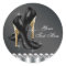 Elegant Black Leopard High Heel Shoe Stickers