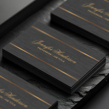 Elegant Black Linen Fabric Gold Frame Professional