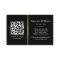 Elegant black logo QR code golden gradient divider