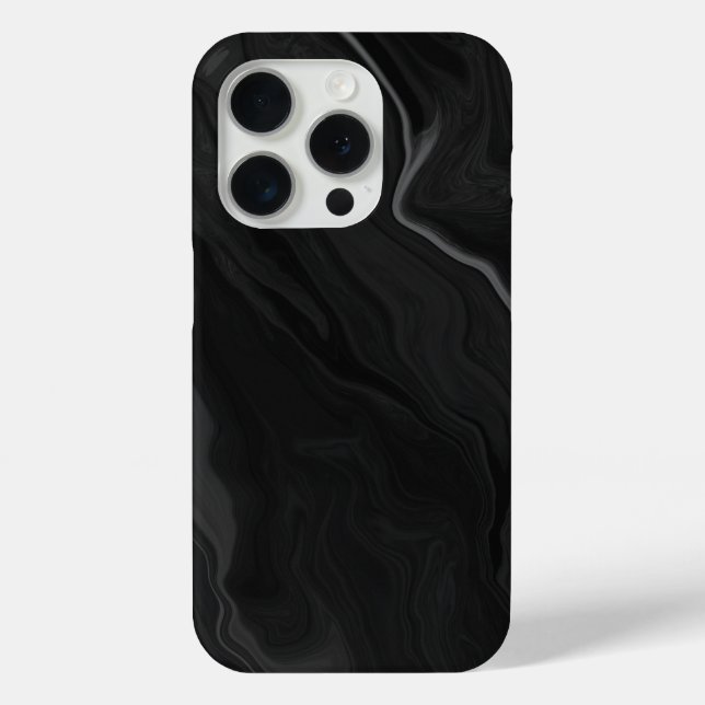 Elegant Black Marble Case-Mate iPhone Case (Back)