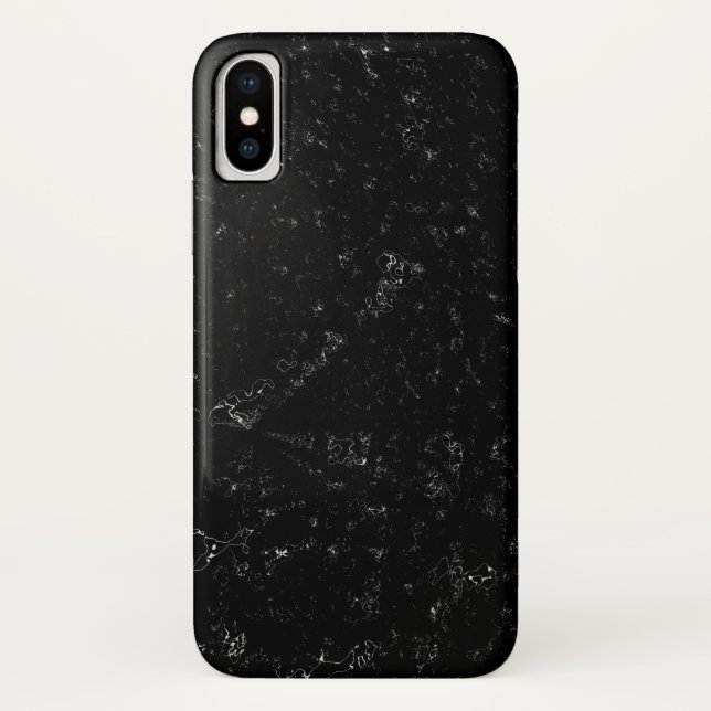 Elegant Black  Marble  Case-Mate iPhone Case (Back)