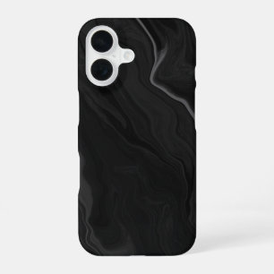 Elegant Black Marble iPhone 16 Case