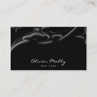 Elegant Black Marble Luxury Business Card 