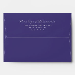 Elegant Black Minimalist Calligraphy Envelope