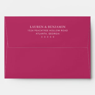 Elegant Black Minimalist Calligraphy Envelope