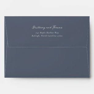 Elegant Black Minimalist Calligraphy Envelope