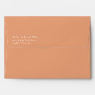 Elegant Black Minimalist Calligraphy Envelope