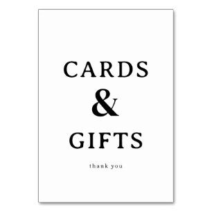Elegant Black Minimalist Thank You Card