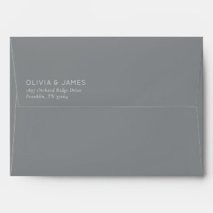 Elegant Black Minimalist Typographic Envelope