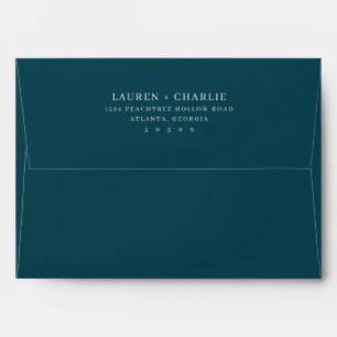 Elegant Black Minimalist Typographic Envelope
